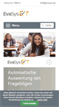 Mobile Screenshot of evasys.de